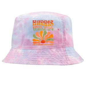 Harris Walz Waltz 2024 Mind Your Own Damn Business Tie-Dyed Bucket Hat