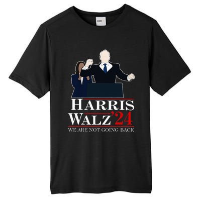 Harris Waltz We Are Not Going Back Kamala Harris 2024 Tall Fusion ChromaSoft Performance T-Shirt