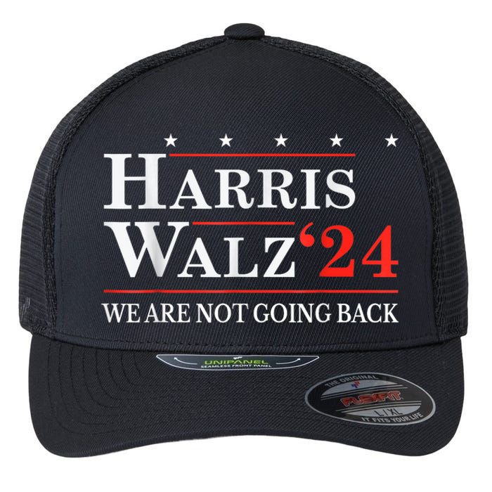 Harris Waltz We Are Not Going Back Kamala Harris 2024 Flexfit Unipanel Trucker Cap