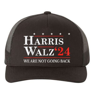 Harris Waltz We Are Not Going Back Kamala Harris 2024 Yupoong Adult 5-Panel Trucker Hat