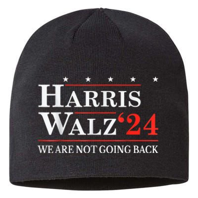 Harris Waltz We Are Not Going Back Kamala Harris 2024 Sustainable Beanie