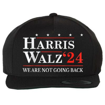 Harris Waltz We Are Not Going Back Kamala Harris 2024 Wool Snapback Cap