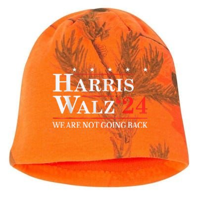 Harris Waltz We Are Not Going Back Kamala Harris 2024 Kati - Camo Knit Beanie