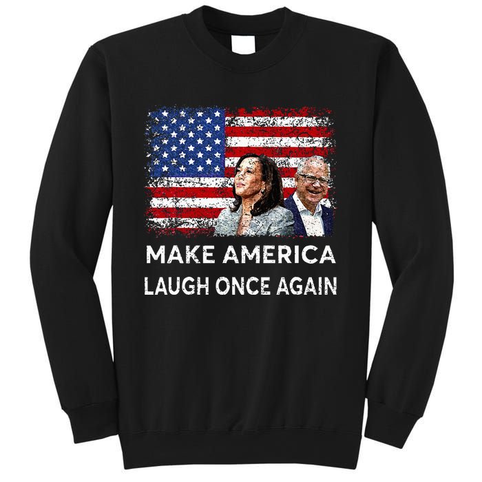 Harris Waltz Walz 2024 Make America Laugh Once Again Sweatshirt