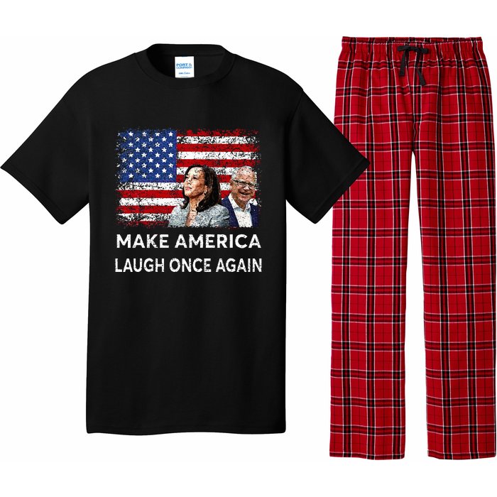 Harris Waltz Walz 2024 Make America Laugh Once Again Pajama Set