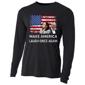 Harris Waltz Walz 2024 Make America Laugh Once Again Cooling Performance Long Sleeve Crew