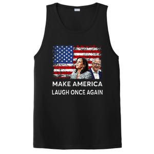 Harris Waltz Walz 2024 Make America Laugh Once Again PosiCharge Competitor Tank