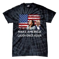 Harris Waltz Walz 2024 Make America Laugh Once Again Tie-Dye T-Shirt