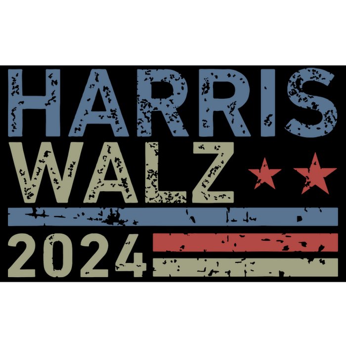 Harris Walz Waltz 2024 Retro Vintage Distressed Design Bumper Sticker