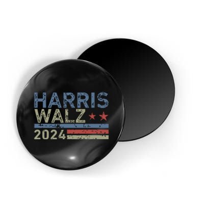 Harris Walz Waltz 2024 Retro Vintage Distressed Design Magnet