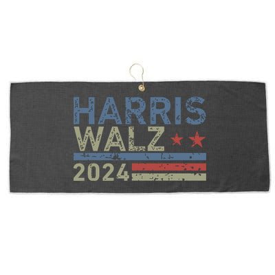 Harris Walz Waltz 2024 Retro Vintage Distressed Design Large Microfiber Waffle Golf Towel