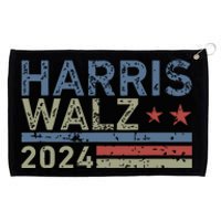 Harris Walz Waltz 2024 Retro Vintage Distressed Design Grommeted Golf Towel