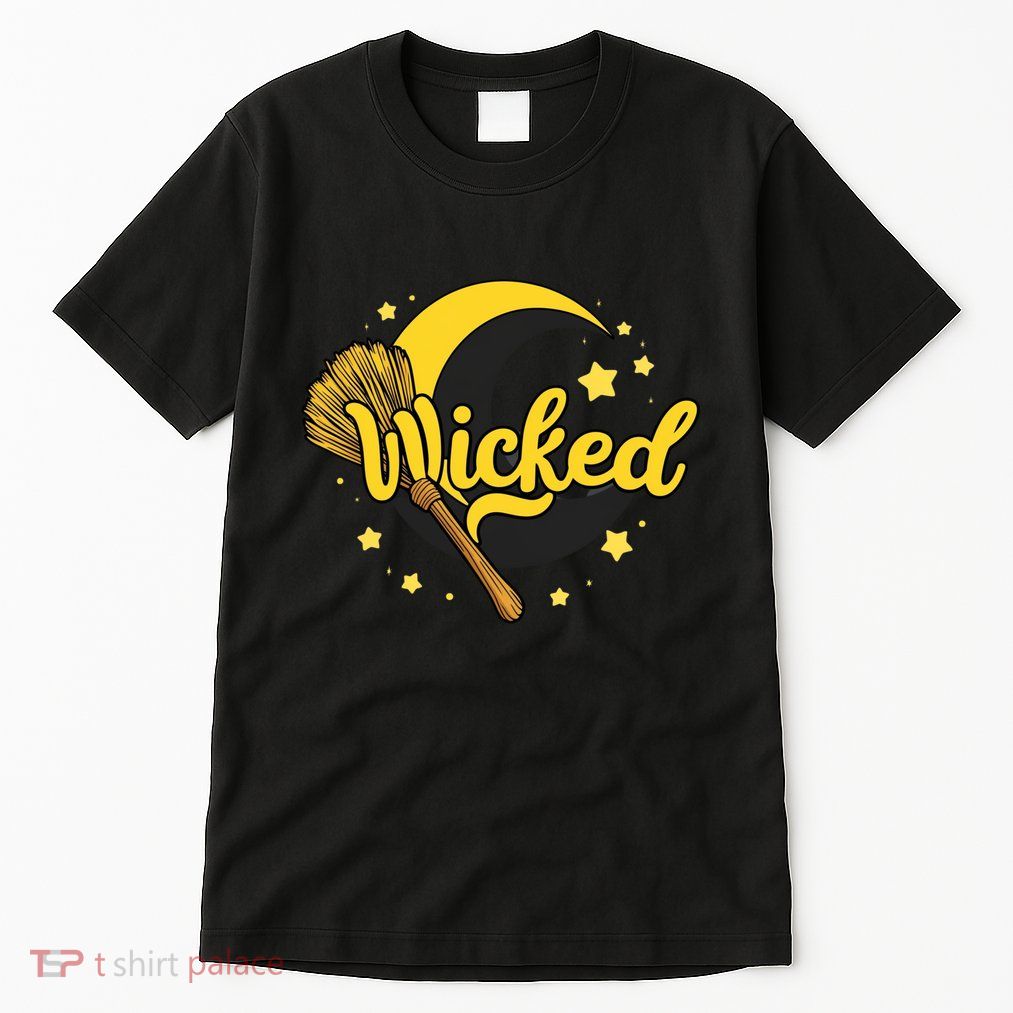 Halloween Wicked Witch Broom Retro Spooky Tall T-Shirt