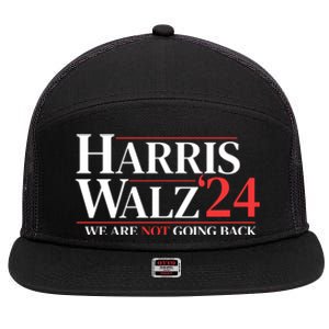 Harris Waltz We Are Not Going Back Gift 7 Panel Mesh Trucker Snapback Hat