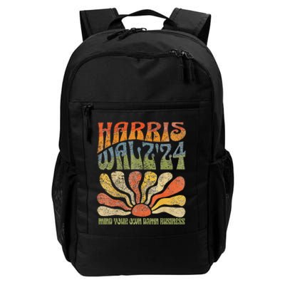 Harris Walz Waltz 2024 Mind Your Own Damn Business Daily Commute Backpack