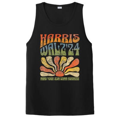 Harris Walz Waltz 2024 Mind Your Own Damn Business PosiCharge Competitor Tank