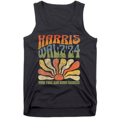 Harris Walz Waltz 2024 Mind Your Own Damn Business Tank Top