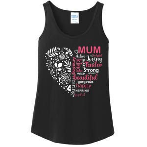 Heart With Words Of Kindness Mother's Day Gift Design For Mum Ladies Essential Tank