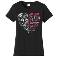 Heart With Words Of Kindness Mother's Day Gift Design For Mum Women's T-Shirt