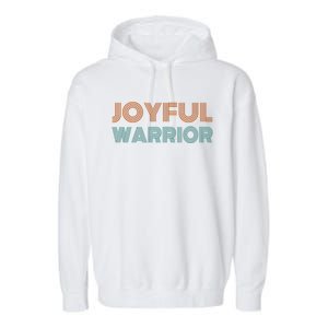 Harris Walz Waltz 2024 Kamala Harris Tim Walz Joyful Warrior Gift Garment-Dyed Fleece Hoodie