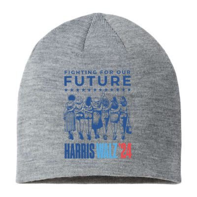 Harris Walz Waltz 2024 Harris Walz Future Button Election Sustainable Beanie