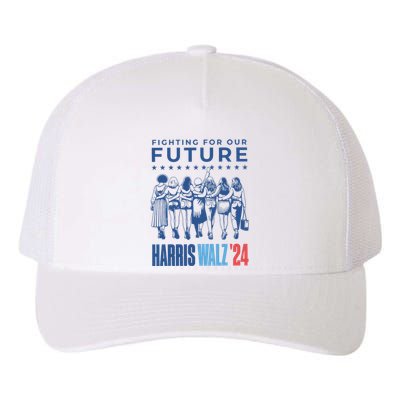 Harris Walz Waltz 2024 Harris Walz Future Button Election Yupoong Adult 5-Panel Trucker Hat