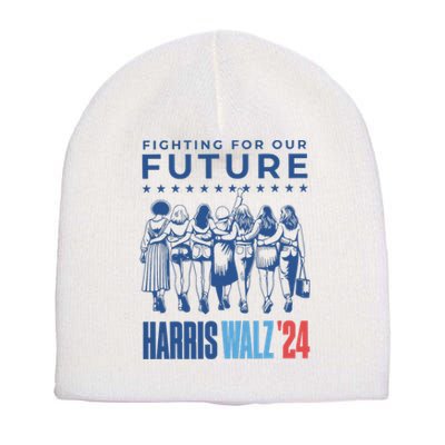 Harris Walz Waltz 2024 Harris Walz Future Button Election Short Acrylic Beanie