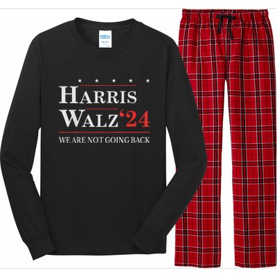 Harris Waltz We Are Not Going Back Kamala Harris 2024 Long Sleeve Pajama Set