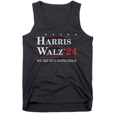 Harris Waltz We Are Not Going Back Kamala Harris 2024 Tank Top