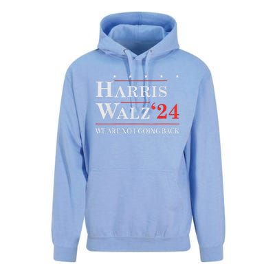 Harris Waltz We Are Not Going Back Kamala Harris 2024 Unisex Surf Hoodie