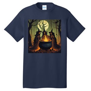 Halloween Witch Witches Gather Fall Casual Tall T-Shirt