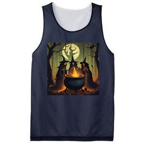 Halloween Witch Witches Gather Fall Casual Mesh Reversible Basketball Jersey Tank