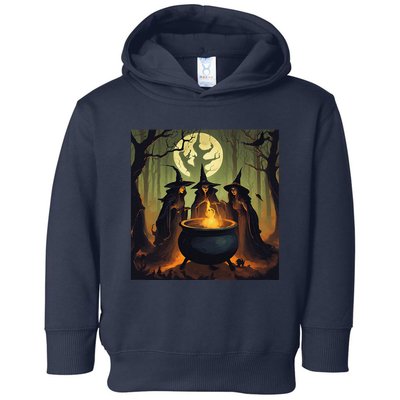 Halloween Witch Witches Gather Fall Casual Toddler Hoodie