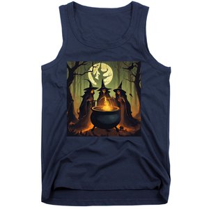 Halloween Witch Witches Gather Fall Casual Tank Top