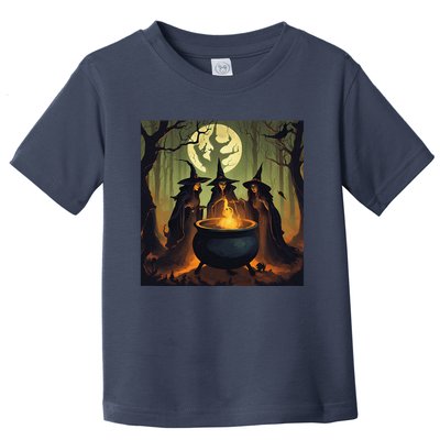 Halloween Witch Witches Gather Fall Casual Toddler T-Shirt