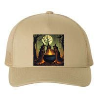 Halloween Witch Witches Gather Fall Casual Yupoong Adult 5-Panel Trucker Hat