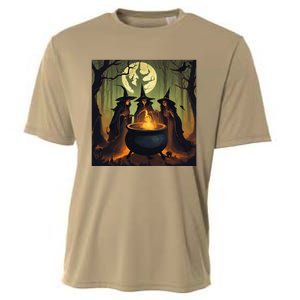 Halloween Witch Witches Gather Fall Casual Cooling Performance Crew T-Shirt