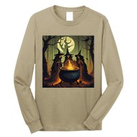 Halloween Witch Witches Gather Fall Casual Long Sleeve Shirt