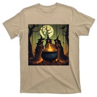 Halloween Witch Witches Gather Fall Casual T-Shirt