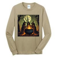 Halloween Witch Witches Gather Fall Casual Tall Long Sleeve T-Shirt