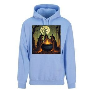 Halloween Witch Witches Gather Fall Casual Unisex Surf Hoodie