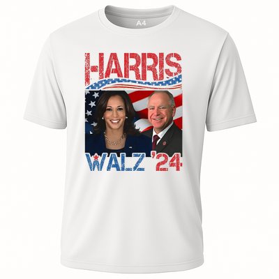 Harris Walz Waltz 2024 Distressed Cooling Performance Crew T-Shirt