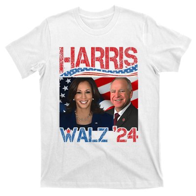 Harris Walz Waltz 2024 Distressed T-Shirt