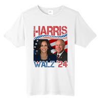 Harris Walz Waltz 2024 Distressed Tall Fusion ChromaSoft Performance T-Shirt