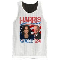 Harris Walz Waltz 2024 Distressed Mesh Reversible Basketball Jersey Tank