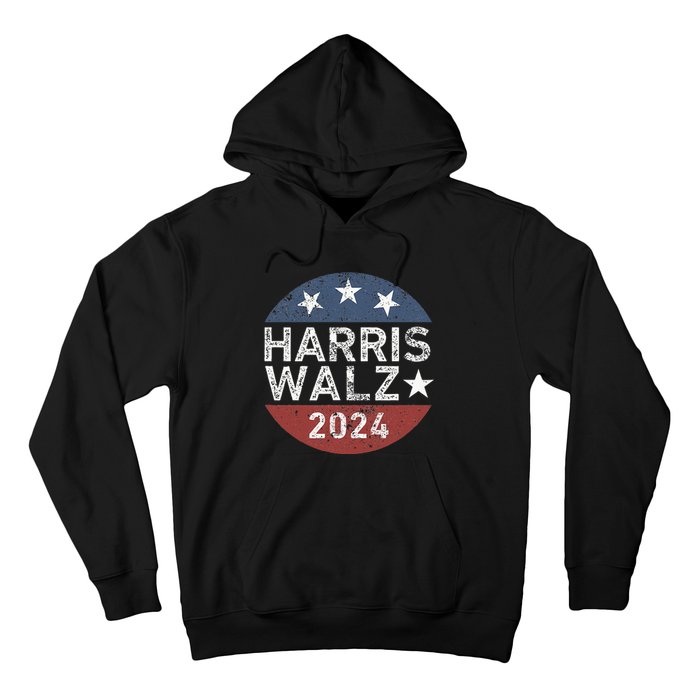 Harris Walz Waltz 2024 Retro Vintage Hoodie