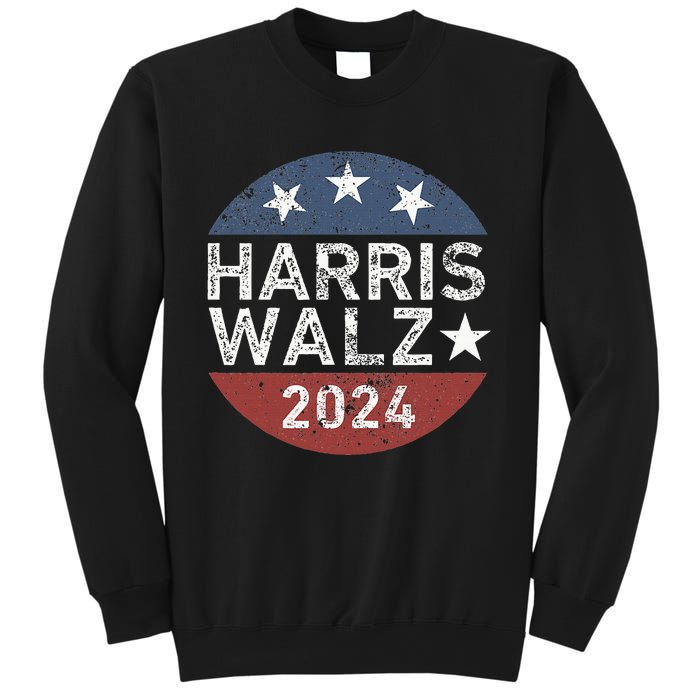 Harris Walz Waltz 2024 Retro Vintage Sweatshirt