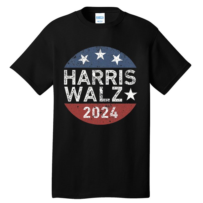 Harris Walz Waltz 2024 Retro Vintage Tall T-Shirt