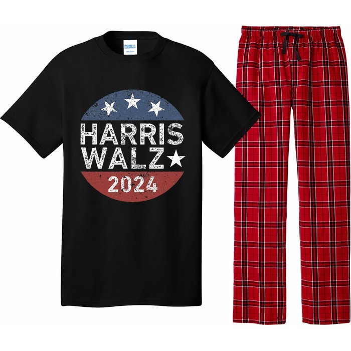 Harris Walz Waltz 2024 Retro Vintage Pajama Set