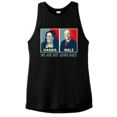 Harris Waltz We Are Not Going Back Kamala Harris 2024 Ladies PosiCharge Tri-Blend Wicking Tank